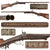 Original German Double Barrel 15 Bore Under Lever Pinfire Shotgun by F. Weisgerber of St. Wendel Made with Belgian Parts - Circa 1865 Original Items