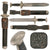 Original German WWII DRK Red Cross EM/NCO Sawback Hewer with Scabbard and Leather Frog, Deutsches Rotes Kreuz