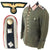 Original German WWII Heer Army Artillery Oberfeldwebel M36 Dienstrock Service Tunic with Waffenrock Style Details