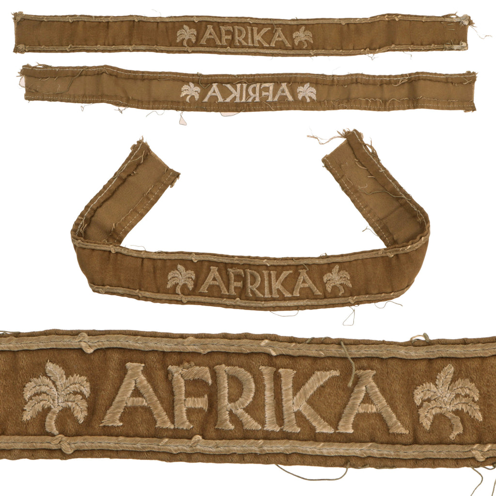 Original German WWII AFRIKA Campaign Cuff Title - Uniform Removed