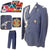 Original Polish Cold War Air Force General’s Uniform Jacket & Trousers with Pilot’s Wings & Enormous Ribbon Bar in Pocket - Recipient of Order of the Cross of Grunwald & Golden Cross of Virtuti Militari Original Items