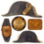 Original WWI Imperial German Officer Chapeau bras Bicorn Fore-and-Aft Hat with Prussian Cockade & Frederick III Button - Only Served 6 Months