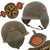 Original U.S. WWII USAAF Bomber Crew M3 Steel FLAK Helmet with Complete Liner & OD Green Chinstrap - Felt Cushions Intact