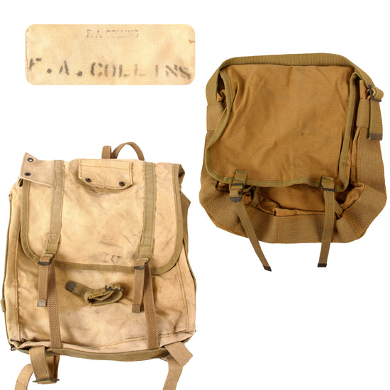Original U.S. WWII US Marine Corps P-41 Haversack and Knapsack Dual Pack System - Upper & Lower Packs