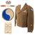 Original WWII U.S. 29th Infantry Division Medic D-Day Veteran’s Uniform Ike Jacket with Ribbon Bar & Combat Medic Badge