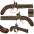 Original Victorian Era German Over and Under Double Barrel .43 Caliber Percussion Pocket Pistol, No. 29, Circa Mid-19th Century with Later German Proof Marks