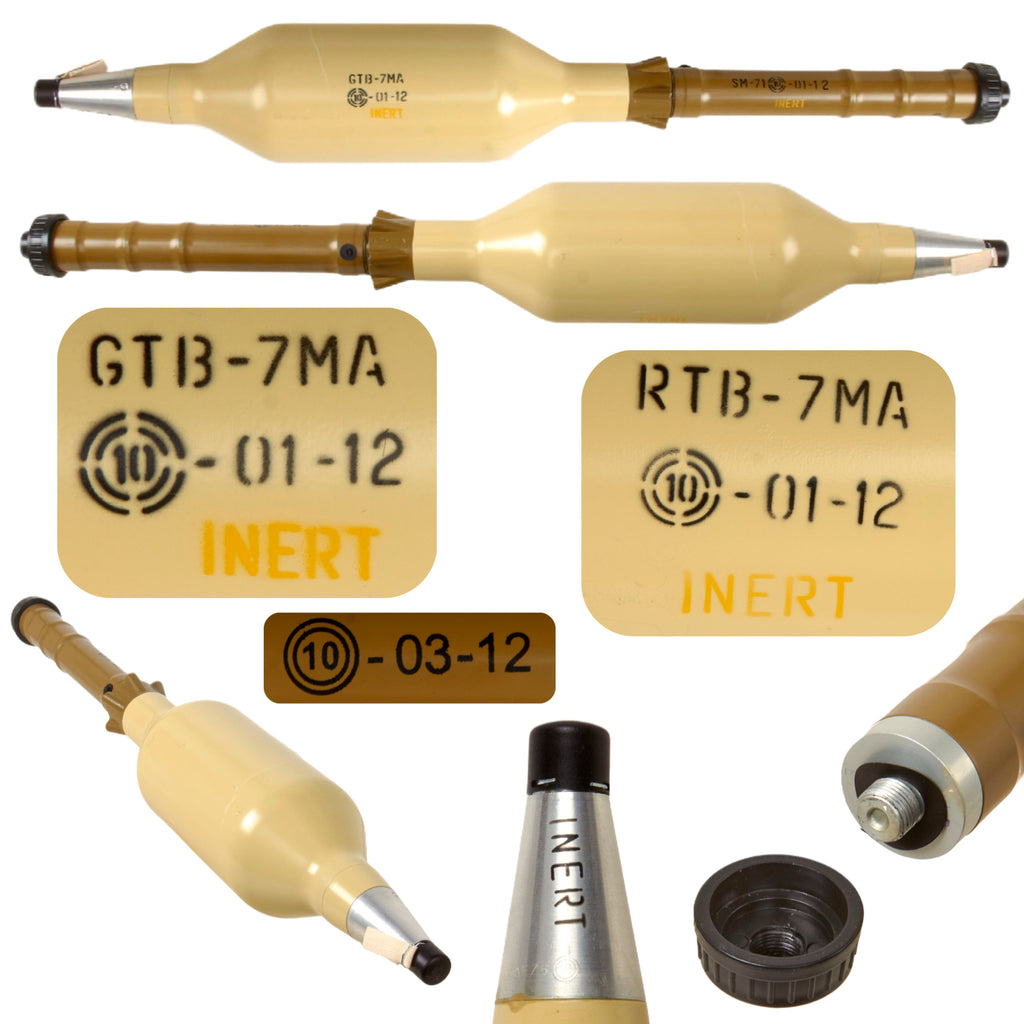 Original Bulgarian Cold War Inert 40/106mm RTB-7MA with Thermobaric Grenade GTB-7MA in Original Packaging Original Items