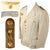 Original German WWII Named Kriegsmarine Signals Kapitänleutnant Officer White Summer Tunic with 1939 Clothing Fund Label