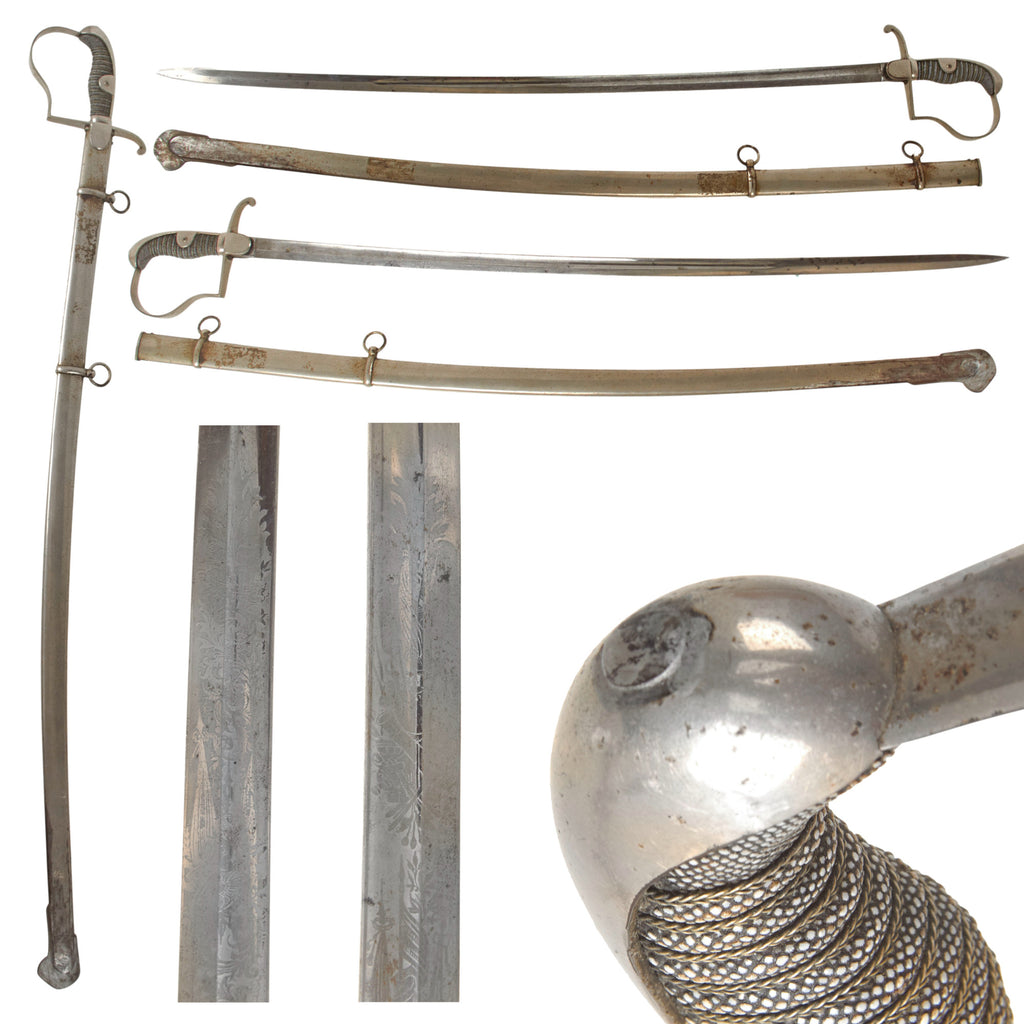 Original Imperial German Pre-WWI Officer’s Dress Sword with Triple-Etched Blade by WKC Waffenfabrik and Scabbard - Circa 1900 Original Items