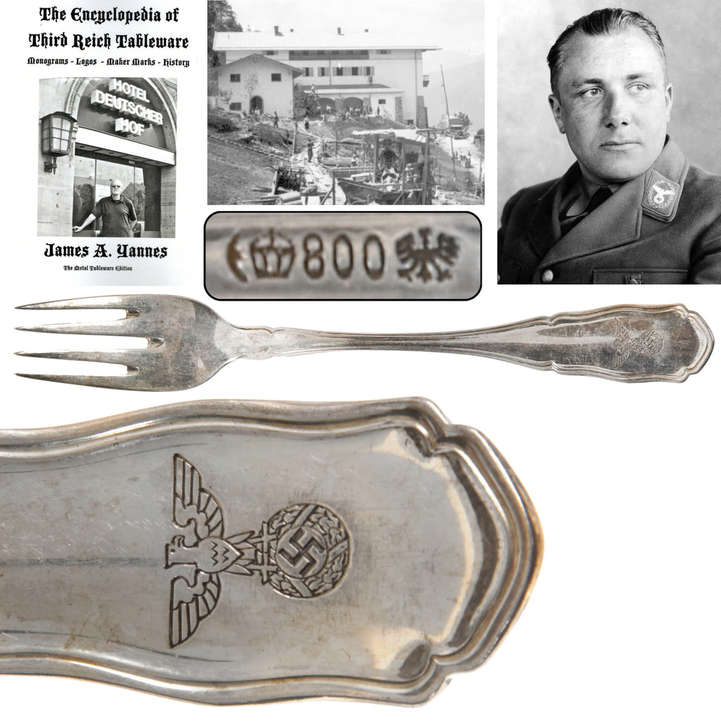 Original German WWII 800 Silver Berghof “House Service” Salad Fork by Bruckmann & Söhne (Copy)
