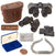 Original U.S. WWII Pearl Harbor Survivor Navy 6x30 Binoculars in Case, ID Bracelet, and Table Medal of Lt. Commander Frederic H. White, USS West Virginia
