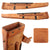 Original U.S. WWII 1943 Dated Browning Automatic Rifle (BAR) Rigid Leather Scabbard for Phillips Pack Saddle by BOYT
