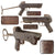 Original German WWII 1941 Dated MP40 Lower Frame Assembly with Trigger Group and Folding Stock by ERMA, Serial No. 8150 b Original Items