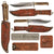 Original U.S. Vietnam War German Bowie Fighting Knife by PUMA-Werk with Embossed Sheath Original Items