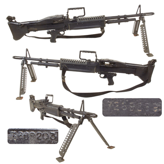 Original U.S. Vietnam War M60 Display Machine Gun with Sling - Constructed from Original USGI Parts