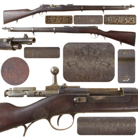 Original Portuguese Kropatschek M.1886 Infantry Rifle made by ŒWG Steyr Dated 1886 - Serial D732