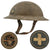 Original U.S. WWI 33rd “Golden Cross” Prairie Division M1917 Doughboy Helmet with Liner & Chinstrap - Initials