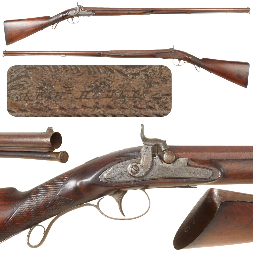 Original British 18 Bore Single Barrel Percussion Converted Fowling Piece by Richard Hollis of London - circa 1840