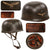 Original German WWII Luftwaffe M38 Fallschirmjäger Paratrooper Helmet, ET68, with Sanitized Single Decal, 57cm Liner and Chinstraps Original Items
