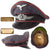 Original German WWII Named Luftwaffe Flak Artillery EM/NCO Schirmmütze Crusher Visor Cap, “E. Bessar,” Missing Chinstrap Original Items