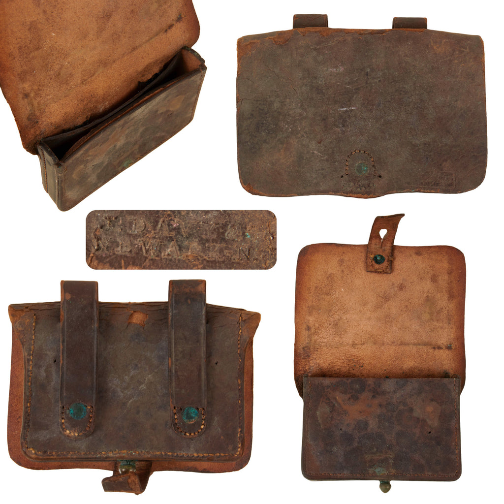 Original U.S. Civil War Federal Issue .44 Caliber Pistol Cartridge Box by J. Davy & Co. of Newark, New Jersey