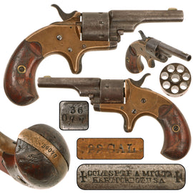 Original U.S. Colt Open Top Pocket Model .22 Short Revolver with 2 3/8" Barrel, Serial No. 36077, Made in 1874