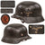 Original German WWII Luftwaffe Single Decal M40 Steel Helmet with 1941 Dated 57cm Liner and Chinstrap, Stamped Q64 Original Items