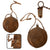 Original U.S. Civil War M1858 Smoothside Canteen with Chained Stopper, Cover & Rare Federal Issue Sling Original Items