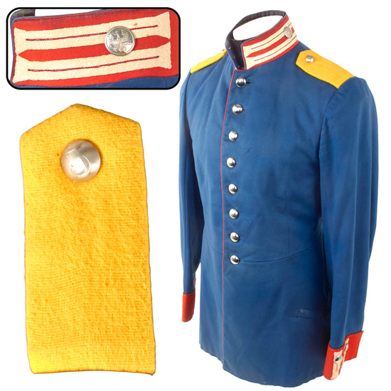 Original Imperial German Pre-WWI Prussian Garde Regiment Enlisted Men’s Waffenrock Tunic