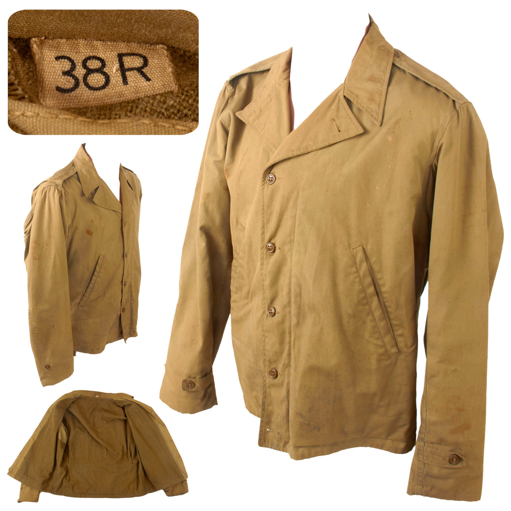 Original U.S. WWII United States Service-Worn M-1941 Field Jacket - Size 38R