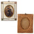 Original German 19th Century Era Framed Ceramic Hand Painted Portrait of Frederick the Great Original Items