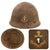 Original WWII Japanese Special Naval Landing Forces (SNLF) Helmet Shell with Hand-Painted Anchor - Missing Badge Original Items