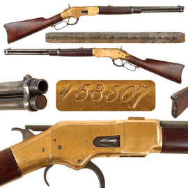Original U.S. Winchester Fourth Model 1866 Yellow Boy .44 Centerfire Carbine Serial 153507 - Made in 1880