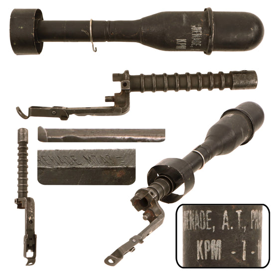 Original U.S. Korean War M7A3 Grenade Launcher for M1 Garand Rifle with M11A3 Practice Grenade - Inert