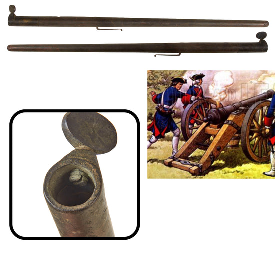 Original U.S. Civil War Era Artillery Portfire Cannon Igniter Holder - Very Rare Original Items