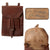 Original German WWII 1938-Dated Named Officer’s M35 Brown Leather Dispatch Map Case by Company in Thüringen - Ramstorfer Original Items