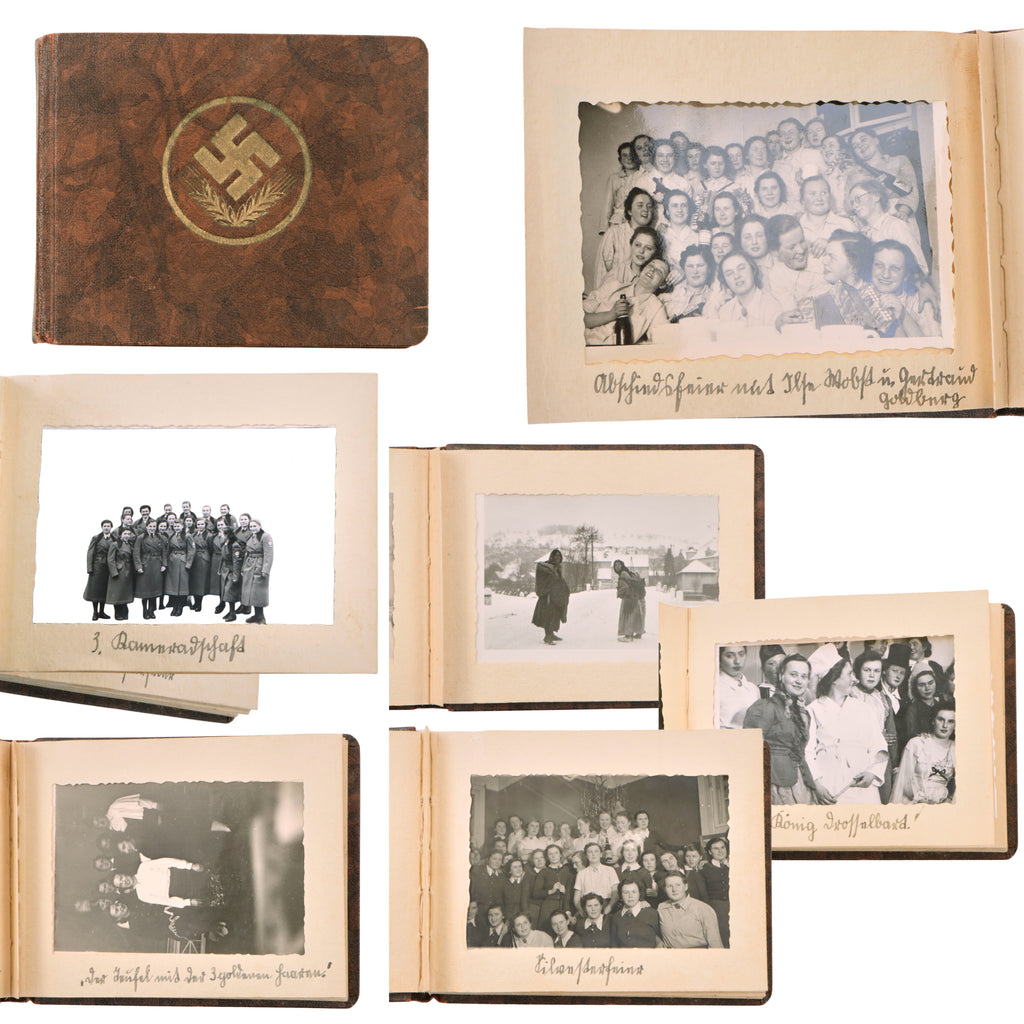 Original German WWII RADwJ Female Reich Labor Service Personal Photo Album with 23 Photographs