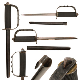 Original U.S. WWII First Pattern OSS Drop Knife with Scabbard made from Springfield Trapdoor Bayonet - Loose