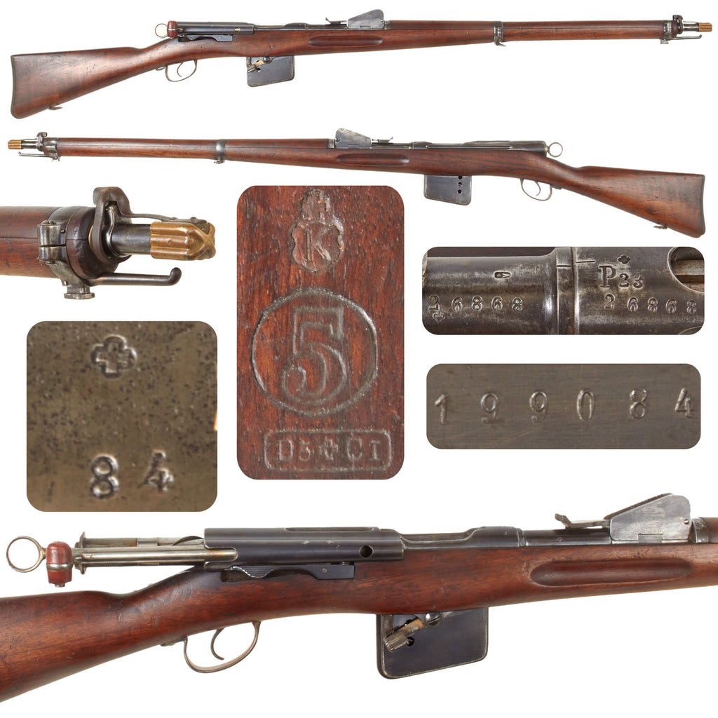 Original Swiss Model 1889 Schmidt-Rubin First-Pattern Straight-Pull Infantry Rifle with Exceptional Bore and Low Serial Number 26868 - Manufactured 1892