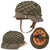 Original West German Bundesgrenzschutz M1953 M53 Steel Helmet with Net & Complete Liner - Size 60