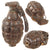 Original U.S. WWI Extremely Rare Ground-Dug Inert Mk. I Defensive Grenade with Original Fuse and Lever - Relic Condition
