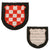 Original German WWII Croatian SS Volunteer 2nd Pattern Checkerboard Sleeve Shield