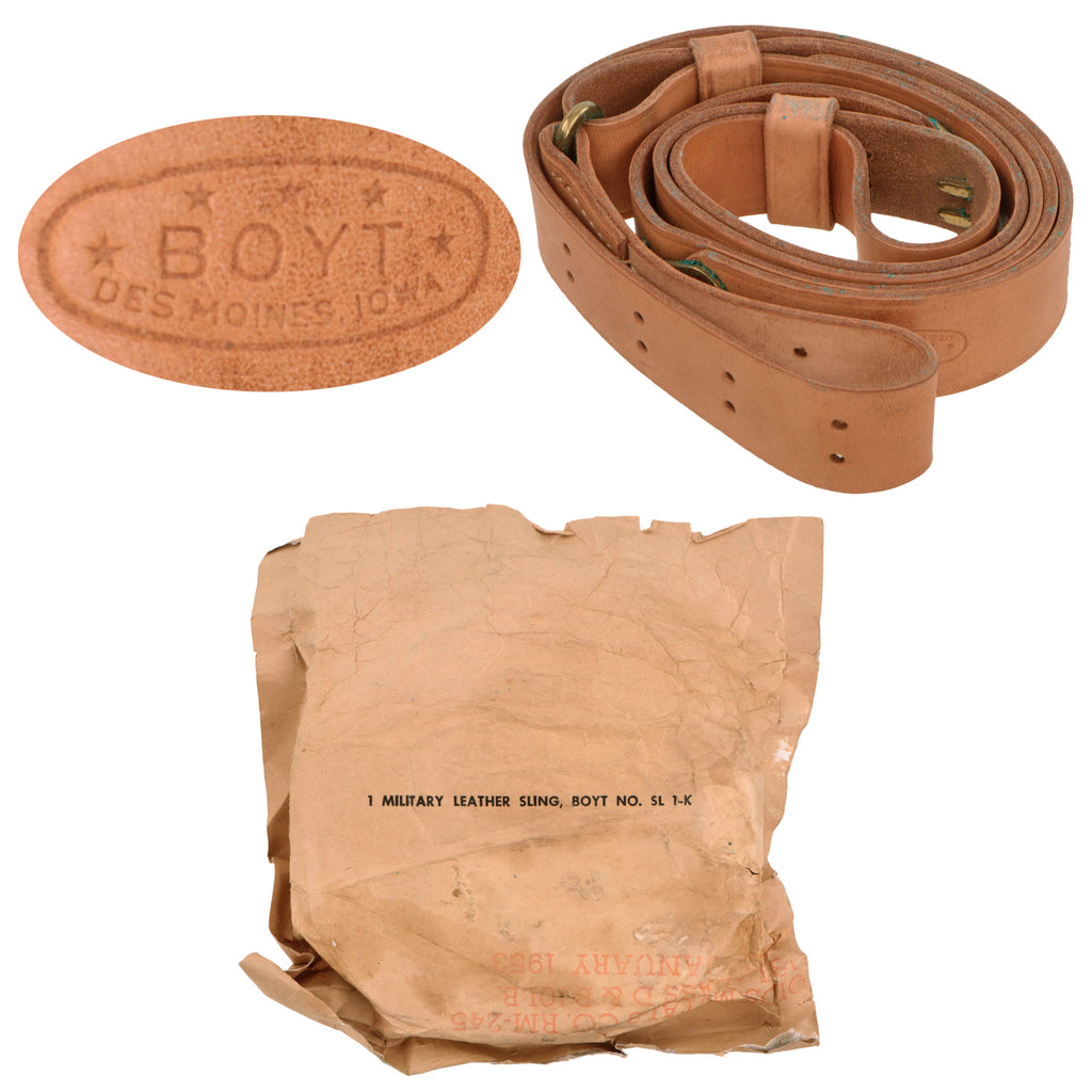 Original U.S. Korean War NOS Boyt Rifle Sling SL 1-K in Original January 1953-Dated Wrapper Original Items