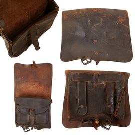 Original U.S. Civil War M1855/61 .58 Caliber Cartridge Box - No Tins