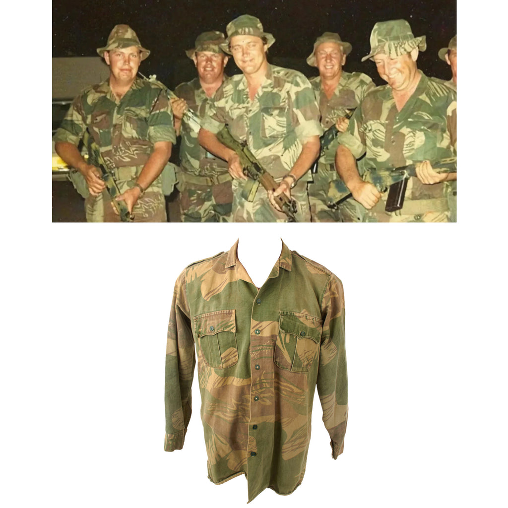 Original Rhodesian Bush War Brushstroke Camouflage Pattern Jacket