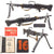 Original U.S. Vietnam War M60 Demilitarized Receiver Display Machine Gun with Manual, Student Handout, and Sling - Constructed from Original USGI Parts Original Items