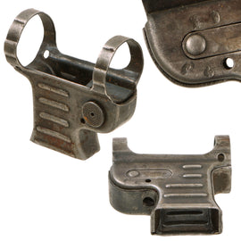 Original German WWII MP 40 Submachine Gun Ribbed Magazine Well Assembly Attributed to ERMA with WaA254 Waffenamt Marking