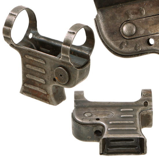 Original German WWII MP 40 Submachine Gun Ribbed Magazine Well Assembly Attributed to ERMA with WaA254 Waffenamt Marking