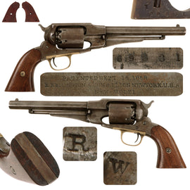 Original U.S. Civil War Remington New Model 1863 Army .44 Caliber Percussion Revolver Made in May 1864 - Serial No. 69831