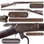 Original U.S. Winchester Model 1886 .38-56 W.C.F. Lever Action Sporting Rifle with 26" Octagonal Barrel, Made in 1888, Serial No. 15857